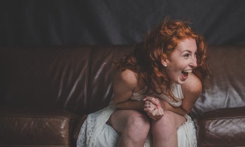 Lachende Frau